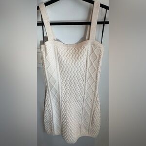 H&M Cream Knit Sleeveless Dress